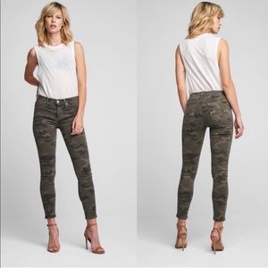 Hudson midrise nico super skinny ankle camo jean